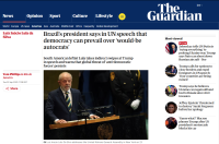 Imprensa internacional repercute discurso de Lula na ONU
