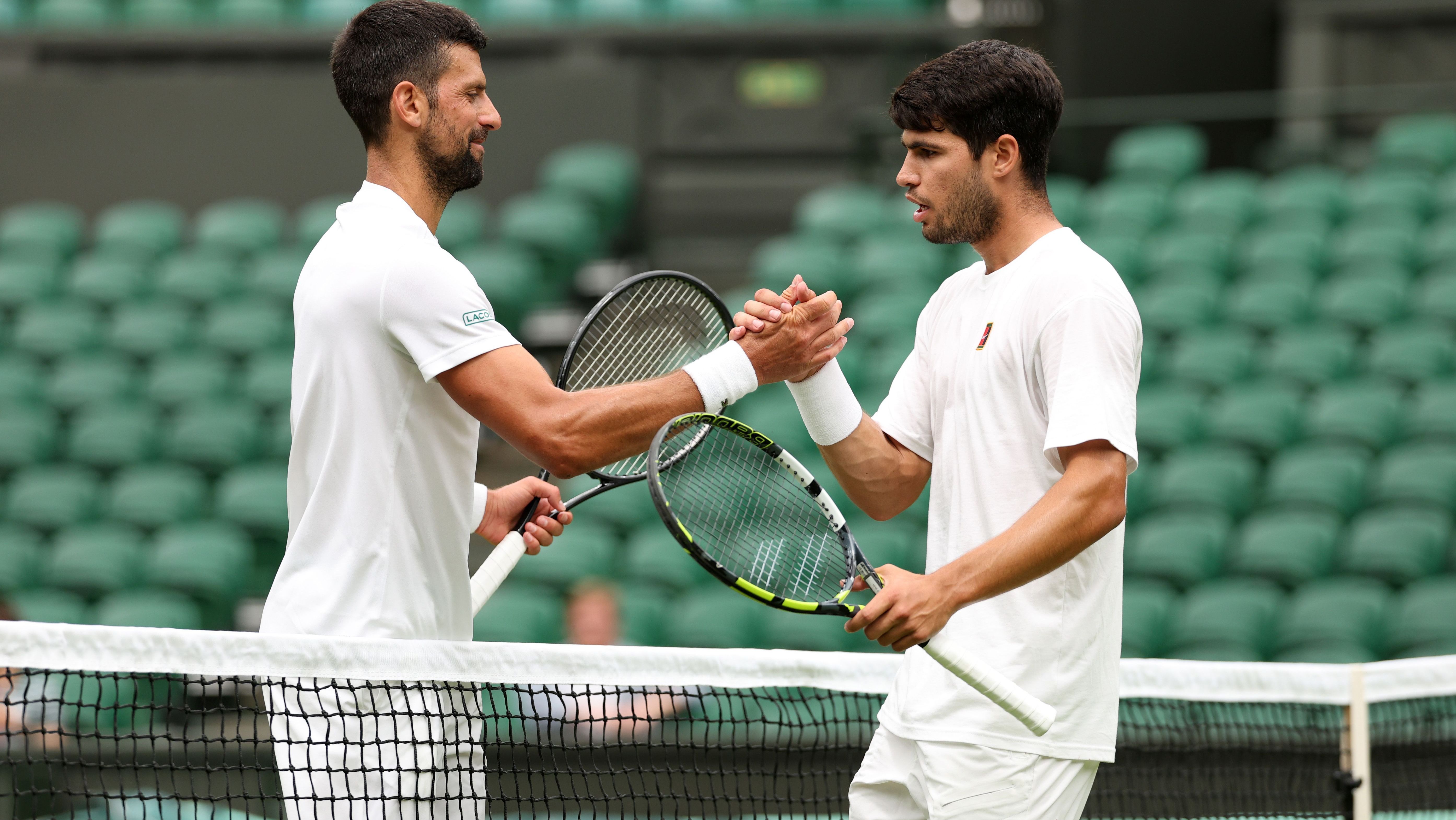 Novak Djokovic e Carlos Alcaraz