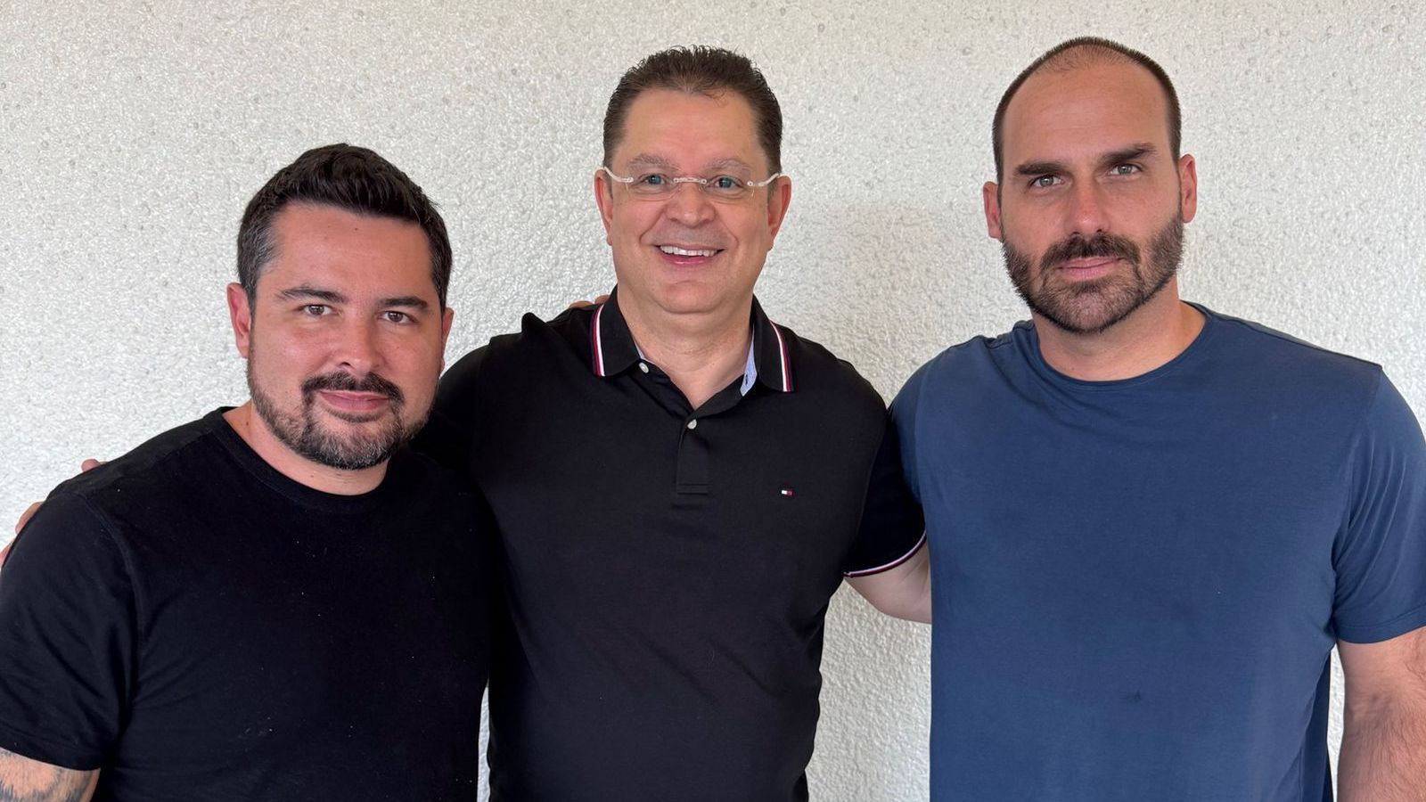 Paulo Figueredo, Sóstenes Cavalcante e Eduardo Bolsonaro