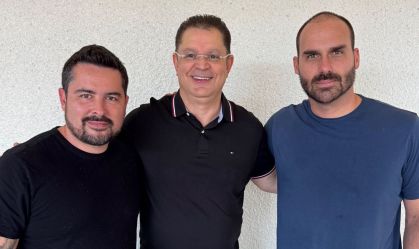 Paulo Figueredo, Sóstenes Cavalcante e Eduardo Bolsonaro
