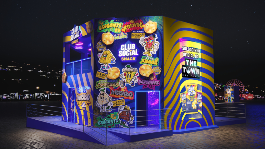Club Social Snack leverá para o festival cinco sabores diferentes e brindes exclusivos em estande 100 m². • Divulgação