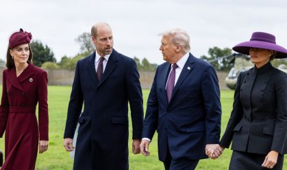 Trump e Melania tiveram reunião privada com príncipe William e Kate