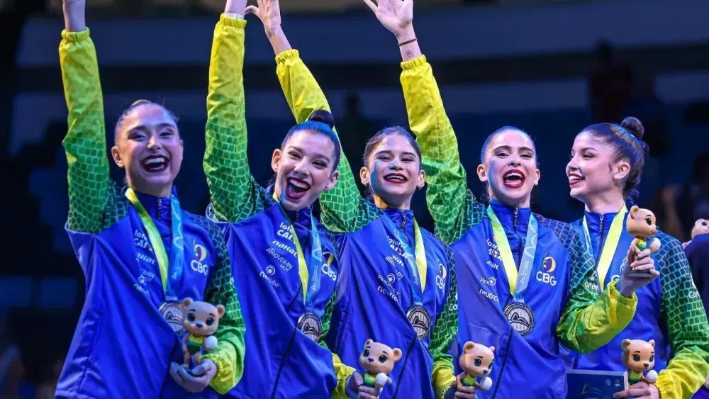 Brasil conquistou medalha de prata no Mundial de Ginastica Rítmica