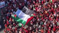 Protesto pró-Palestina pede que União Europeia aumente ajuda a Gaza