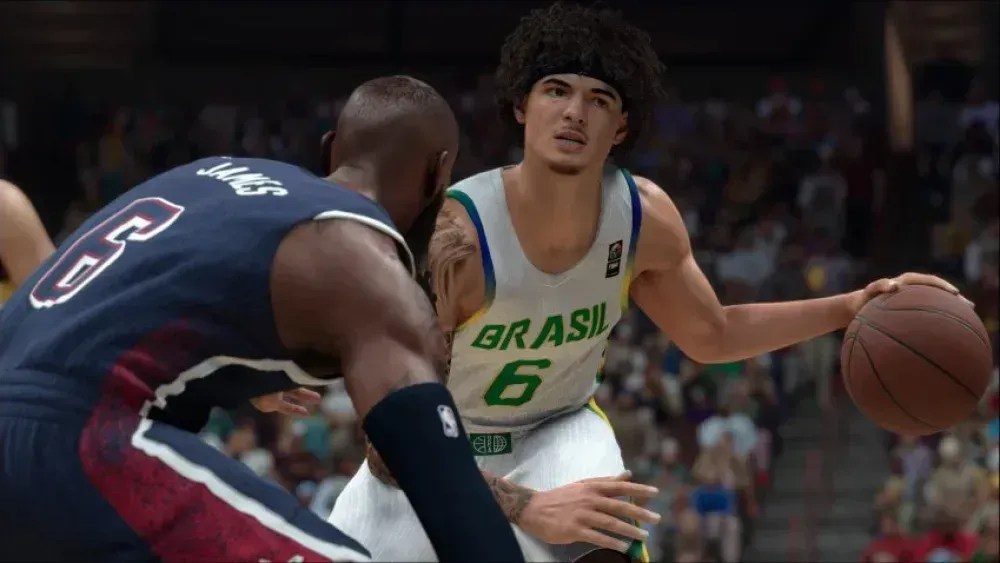 Gui Santos estará no NBA 2K26 pela Seleção Brasileira