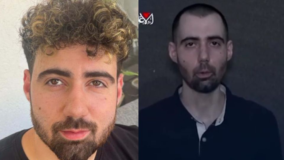 Guy Gilboa-Dalal refém israelense em Gaza em vídeo divulgado pelo Hamas