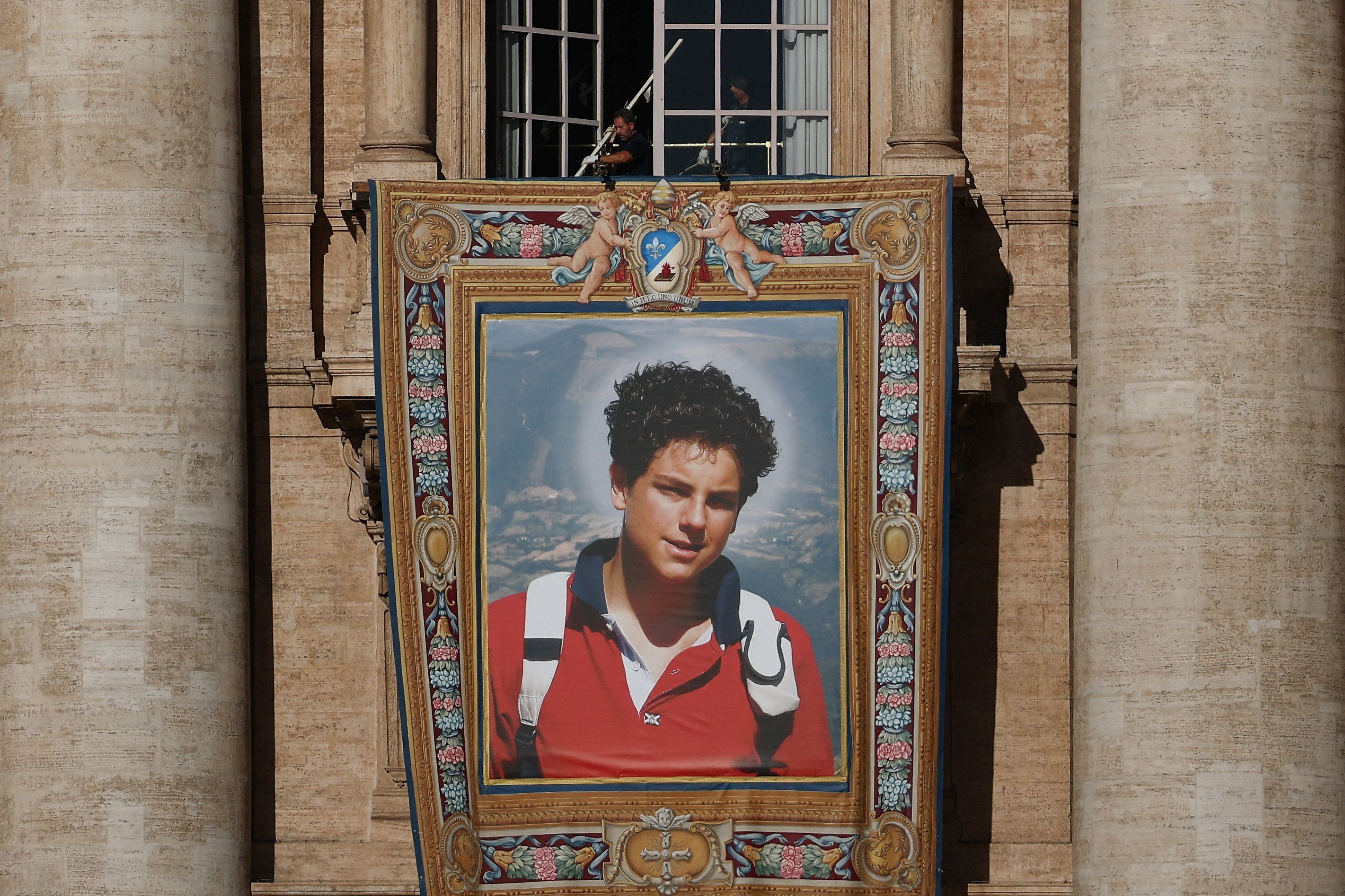Imagem de Carlo Acutis em Roma