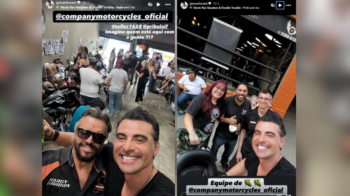 Fotos compartilhadas pelo empresário na tarde deste sábado (20) • Reprodução