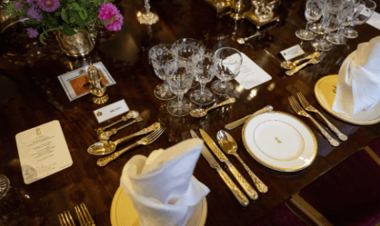 Jantar no Castelo de Windsor