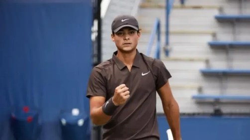 Luis Guto Miguel em ação no US Open