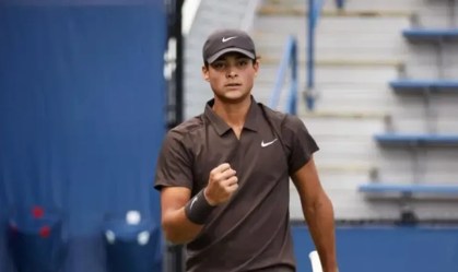 Luis Guto Miguel em ação no US Open