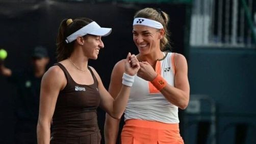 Luisa Stefani e Tímea Babos no SP Open