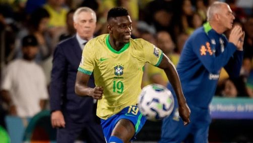 Luiz Henrique jogador do Zenit atuando pela seleção Brasileira