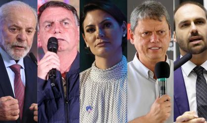 Lula superaria Bolsonaro, Michelle, Tarcísio e Eduardo, diz Quaest