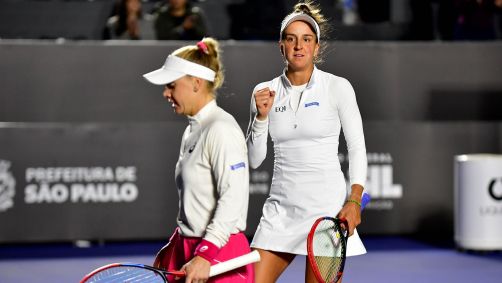 Ingrid Martins e Luisa Pigossi estão na final das duplas do SP Open
