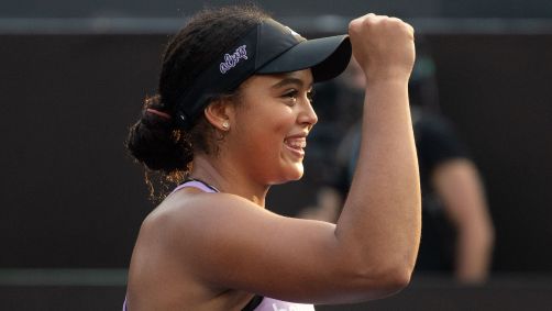 Naná Silva durante partida contra Carol Meligeni no SP Open