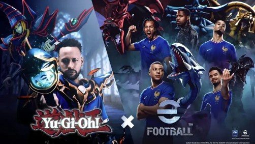 Neymar e jogadores da Seleção Francesa ‘se fundiram’ a cartas de Yu Gi Oh! em nova collab com o game eFootball