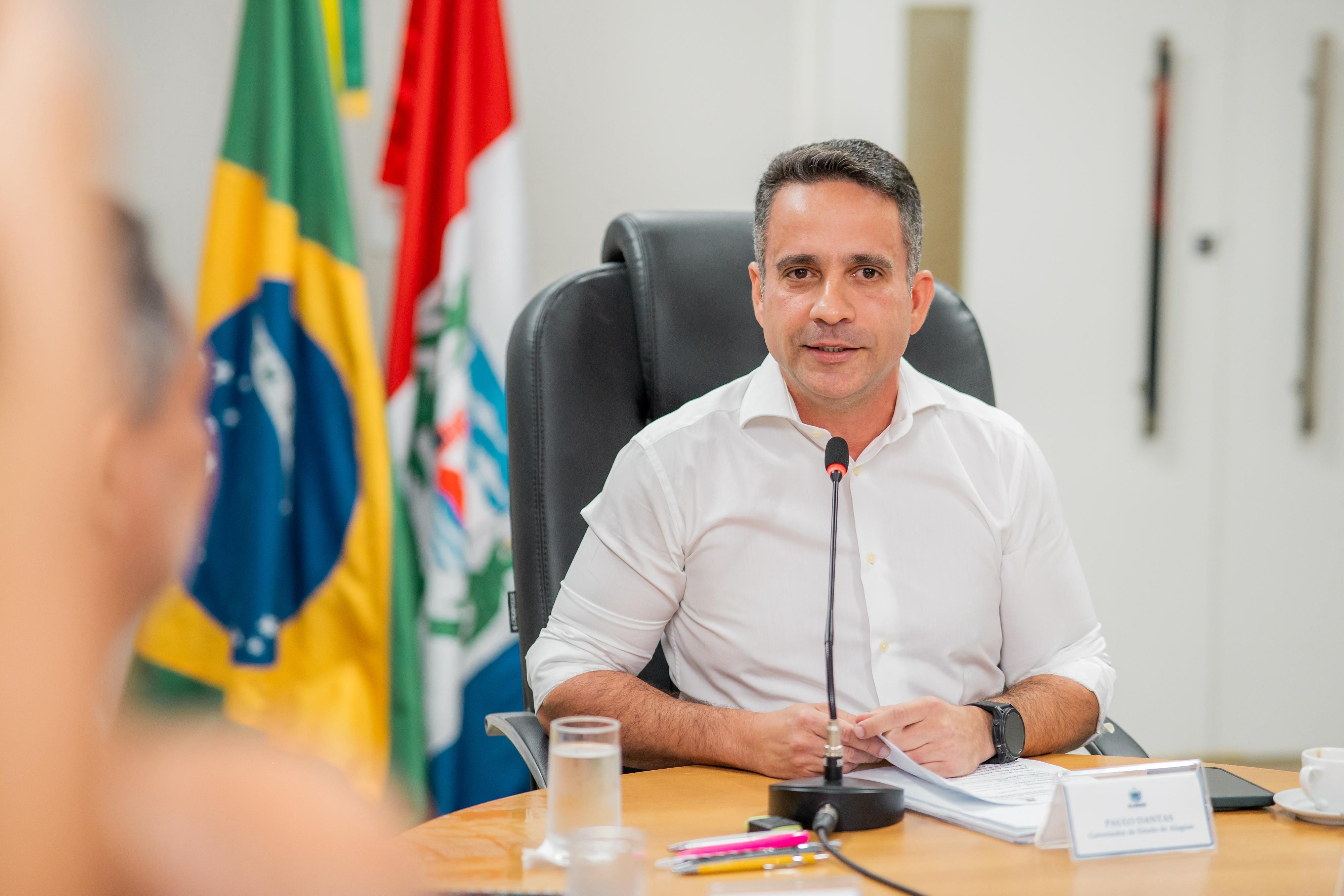 O governador de Alagoas, Paulo Dantas (MDB)
