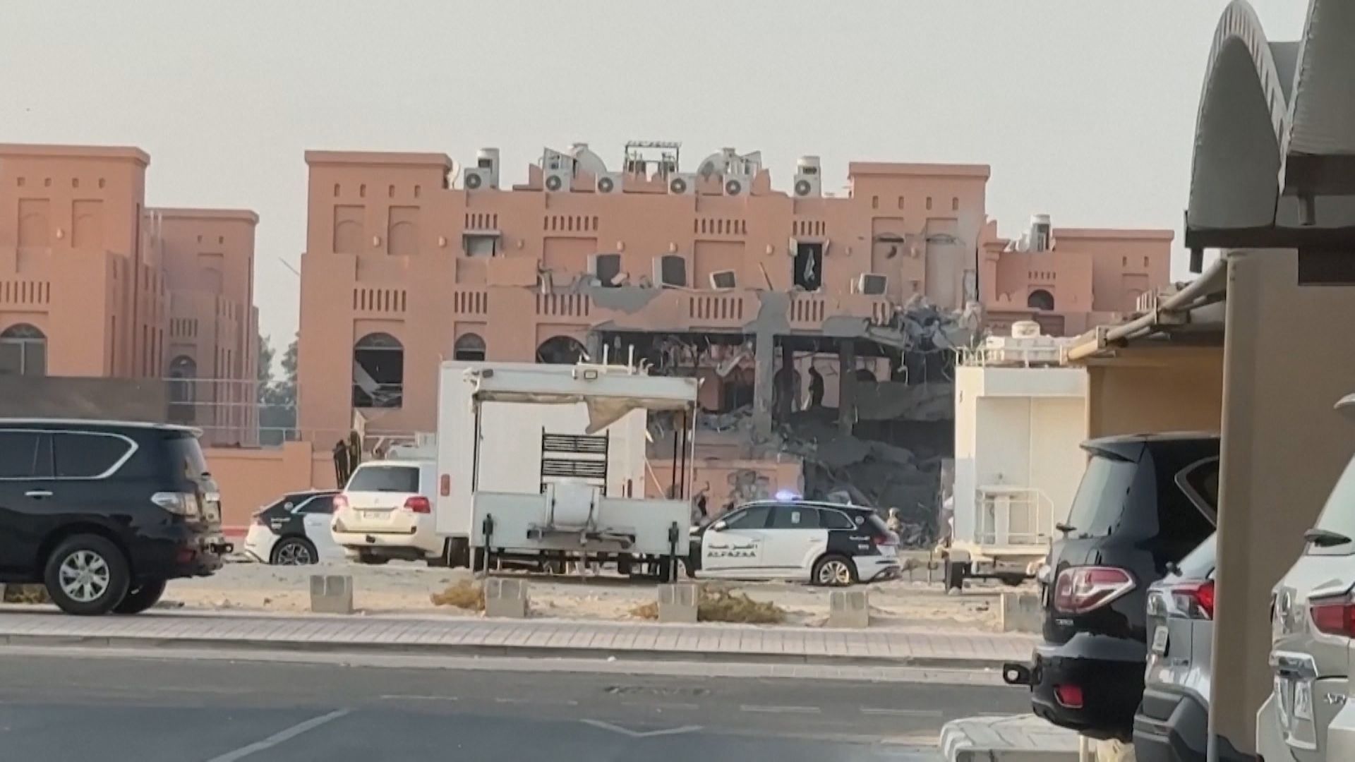 Prédio é destruído em Doha, no Catar, após ataques israelenses