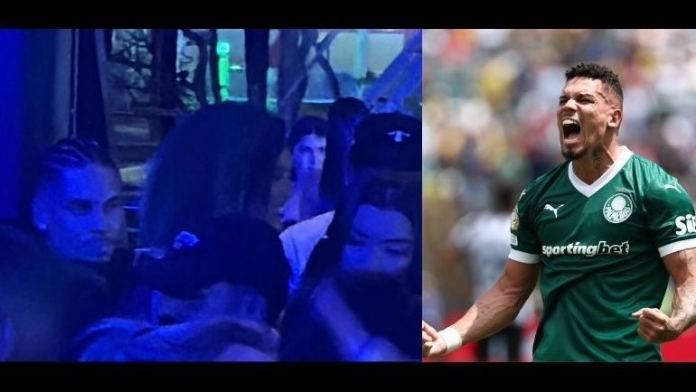 Paulinho, do Palmeiras, vai a pagode em pleno dia de clássico contra o Corinthians