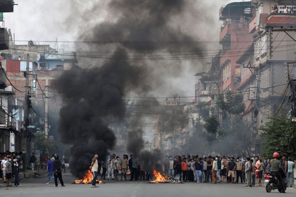Protesto em Kathmandu capital do Nepal