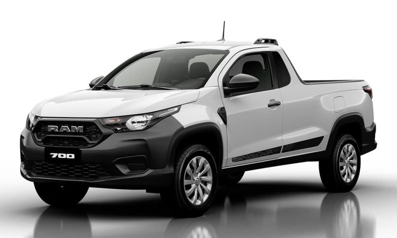 Ram 700: Fiat Strada é vendida como Ram no México • Divulgação
