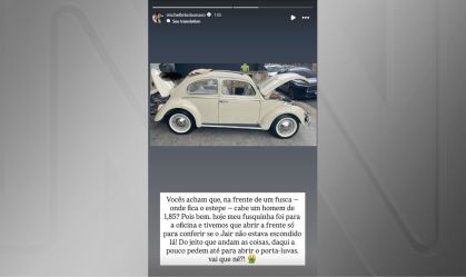 Fusca de Michelle Bolsonaro