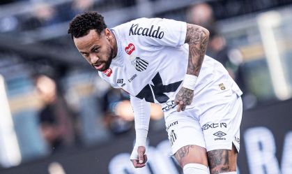 Neymar durante Santos x Fluminense