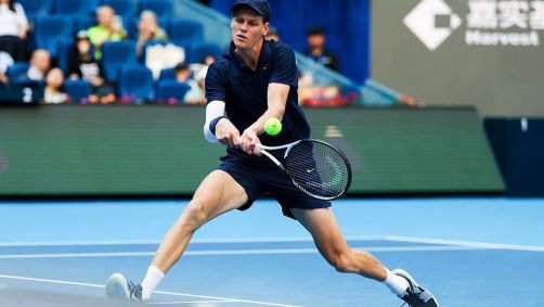Jannik Sinner durante partida do China Open