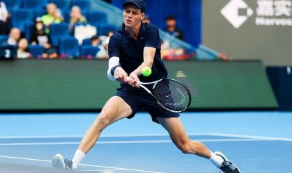 Jannik Sinner durante partida do China Open