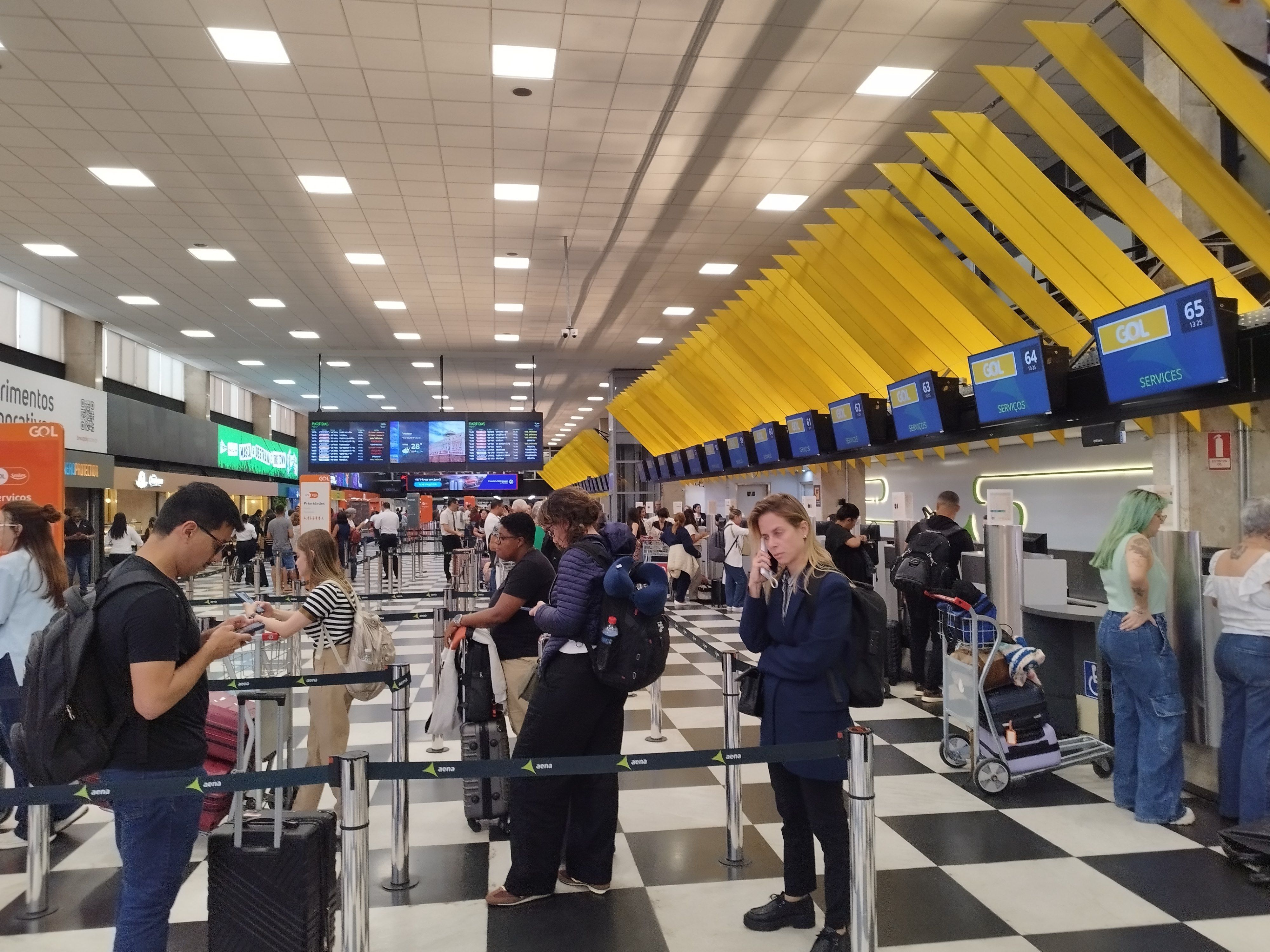 Movimentação intensa no Aeroporto de Congonhas