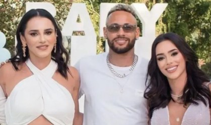 Telma Fonseca, Neymar e Bruna Biancardi