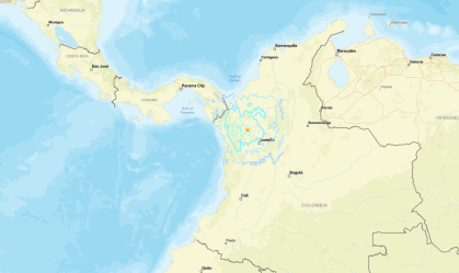 Terremoto de magnitude 5,7 atinge a Colômbia, diz agência