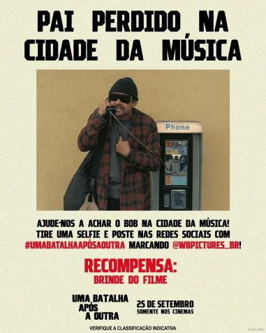 Leonardo DiCaprio em ação para o The Town com o filme "Uma Batalha Após a Outra" • Divulgação/ Warner Bros. Pictures