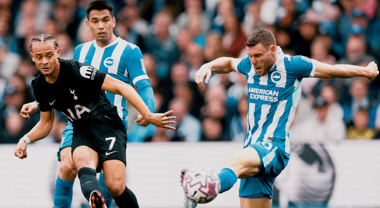 Tottenham supera desvantagem e empata com o Brighton na Premier League