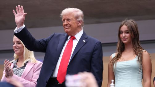 Donald Trump durante final do US Open