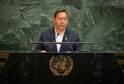 "Ameaça de morte espreita América Latina", diz presidente da Bolívia na ONU