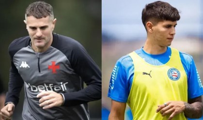 Vegetti, do Vasco, e Ramos Mingo, do Bahia