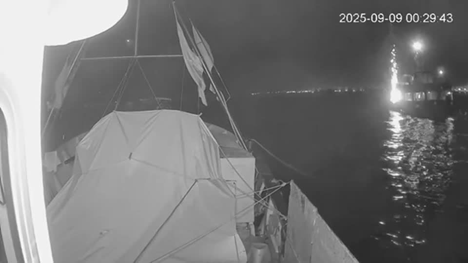 Flotilla for Gaza says boat struck by drone at Tunisian port, authorities deny strike