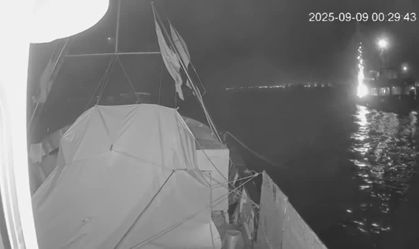 Veja momento em que Flotilha para Gaza teria sido atingida por drone