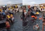 "O Cínico": embarcação naufraga durante show de banda de pagode em Salvador