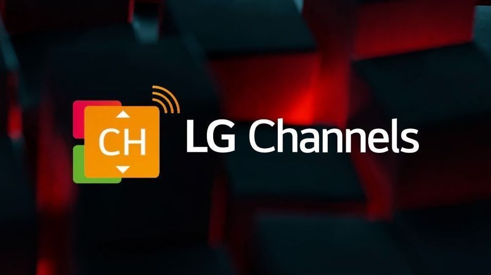 Logo da LG Channels com o padrão gráfico do CNN Money