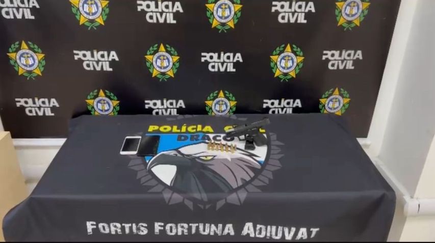 Material apreendido durante a ação • Reprodução - PCERJ