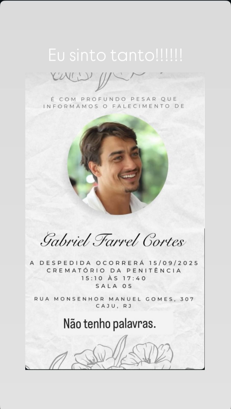 Gabriel era fundador da franquia de pizzarias Borda e Lenha • Reprodução Redes sociais