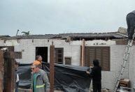 Temporais no RS causam destelhamentos, alagamentos e falta de luz