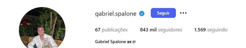 Gabriel contava com mais de 800 mil seguidores • Reprodução/Redes sociais