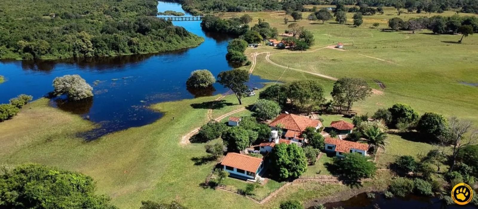 Quatro pessoas morreram na queda de um avião de pequeno porte na cidade de Aquidauana • Fazenda Barra Mansa/Divulgação