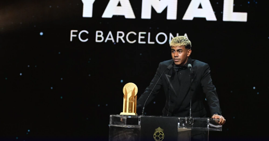 Yamal venceu o Troféu Kopa na Bola de Ouro 2025