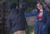 "A Fazenda": Fernando joga água na cara de Tamires durante discussão