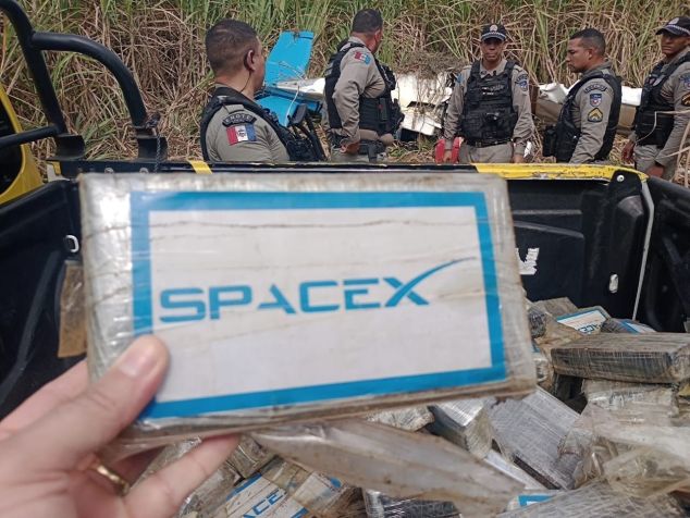 Cerca de 198kg de cocaína foram encontrados no local • Reprodução / PM Alagoas